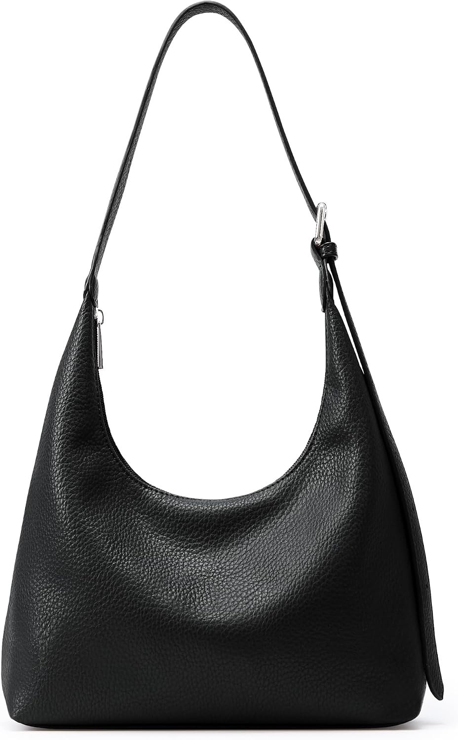 KALIDI Crescent Tote Bag, Women Underarm Hobo Everyday Zipper Handbag Work | Soft Vegan Leather 10″ Adjustable Shoulder Trendy Purse for Evening Shopping Travel Vacation Commute Casual