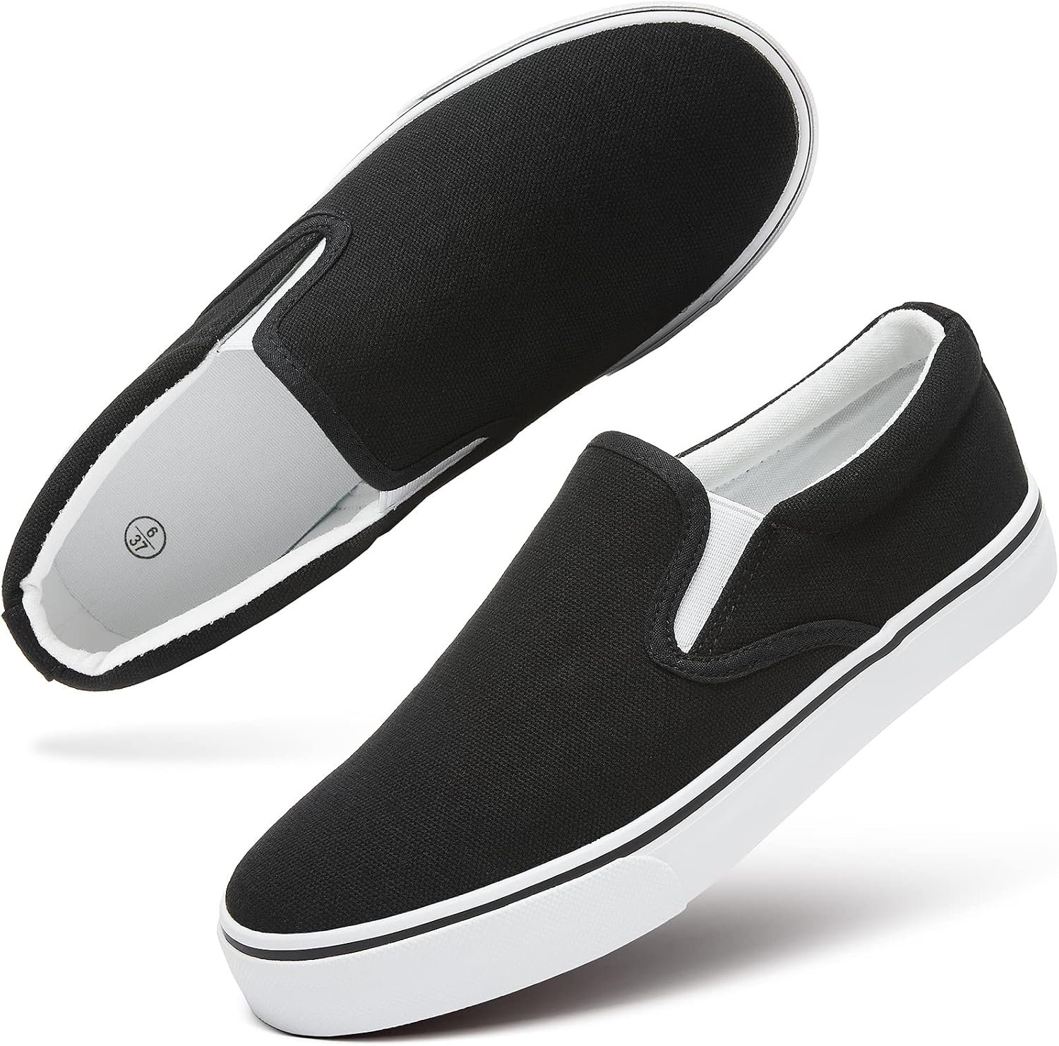 Women’s Canvas Slip On Sneakers Non Slip Loafers | low top non slip on walking breathable casual comfortable fashion tennis