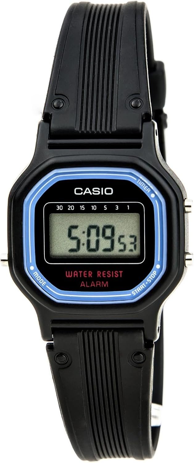 Casio Women’s Vintage LA11WB-1 Sport Black Resin Band Watch
