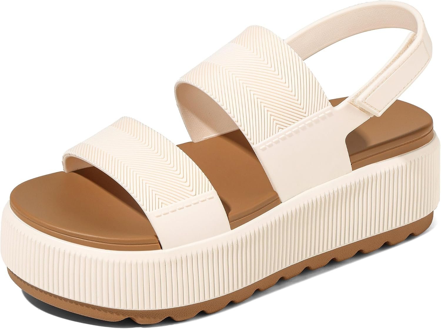 Lovee Cosee Platform Water Sandals for Women Chunky Wedge Lug Sole Comfortable Waterproof Summer Walking Beach Shoes
