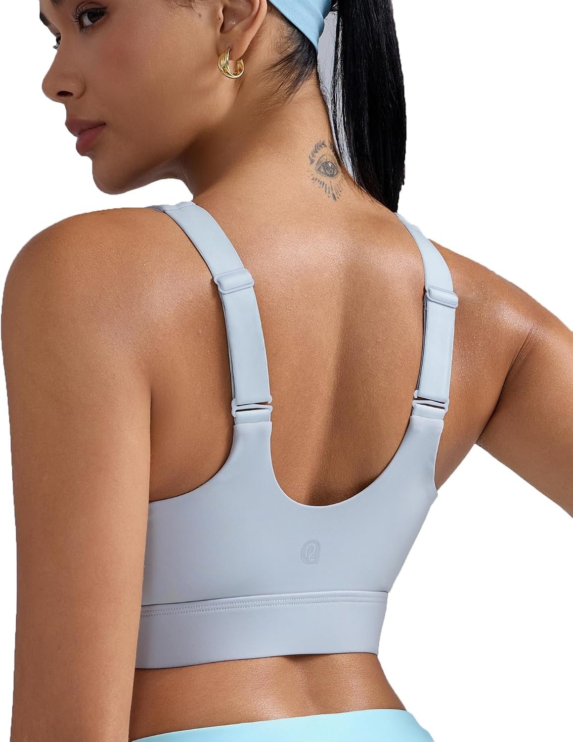 RUNNING GIRL Adjustable Straps High Impact Sports Bra for Women,High Support Workout Sports Bras with Sewn in Pads