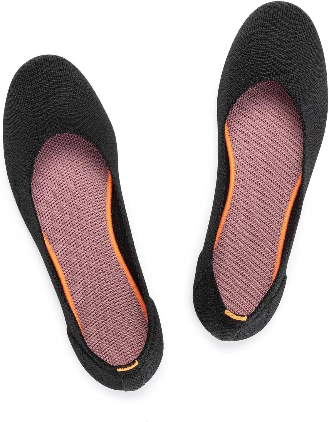 Frank Mully Women’s Ballet Flat Shoes Knit Dress Shoes Round Toe Slip On Ballerina Flats for Woman Low Wedge Comfort Soft