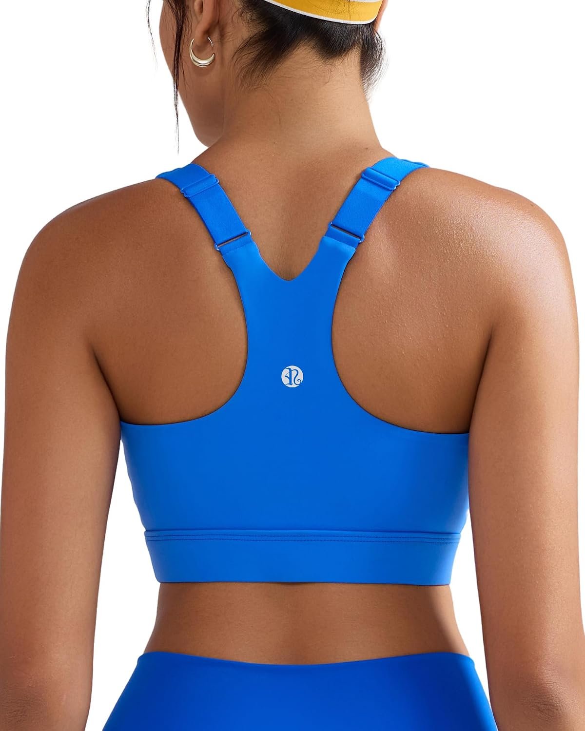 RUNNING GIRL Sports Bra for Women,Adjustable Straps Supportive High Impact Sports Bra with Sewn in Pads