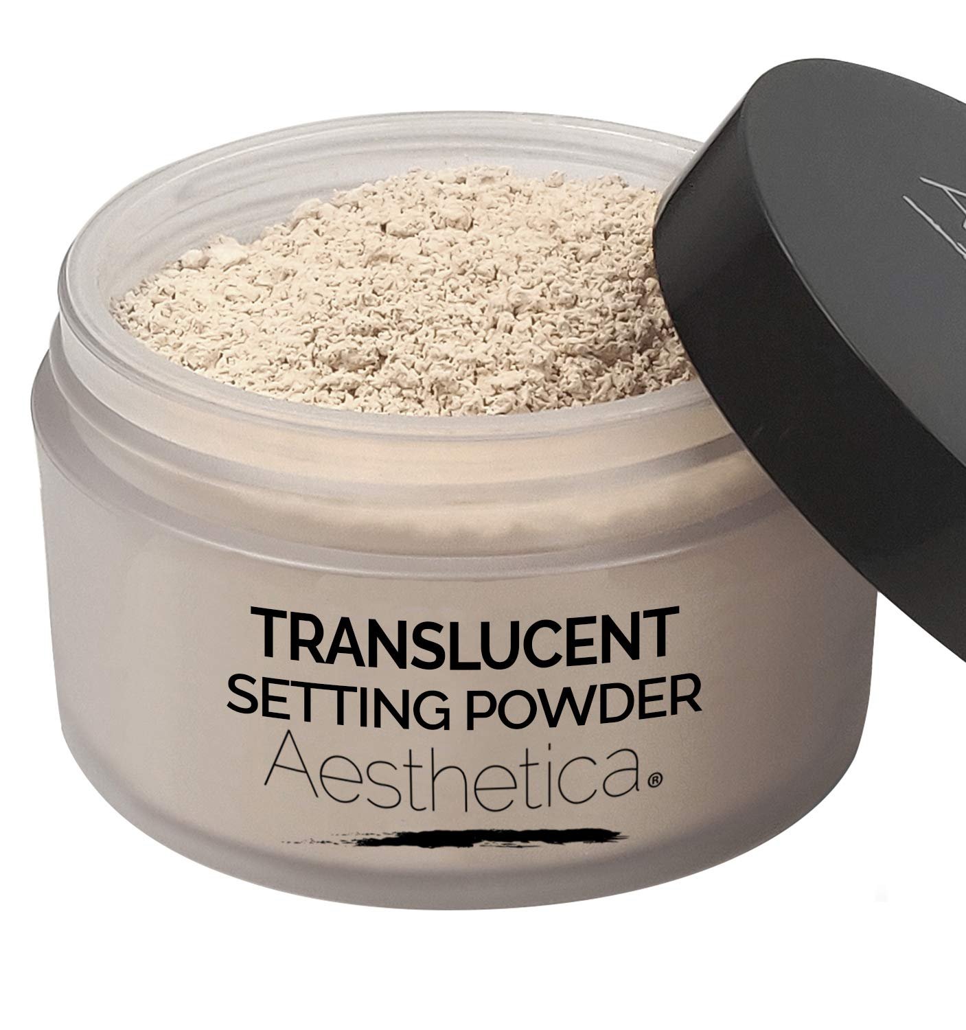 Aesthetica Translucent Setting Powder Matte Finishing Makeup Loose Setting | Flash Friendly Translucent Powder Foundation – Loose Face Powder Includes Velour Puff
