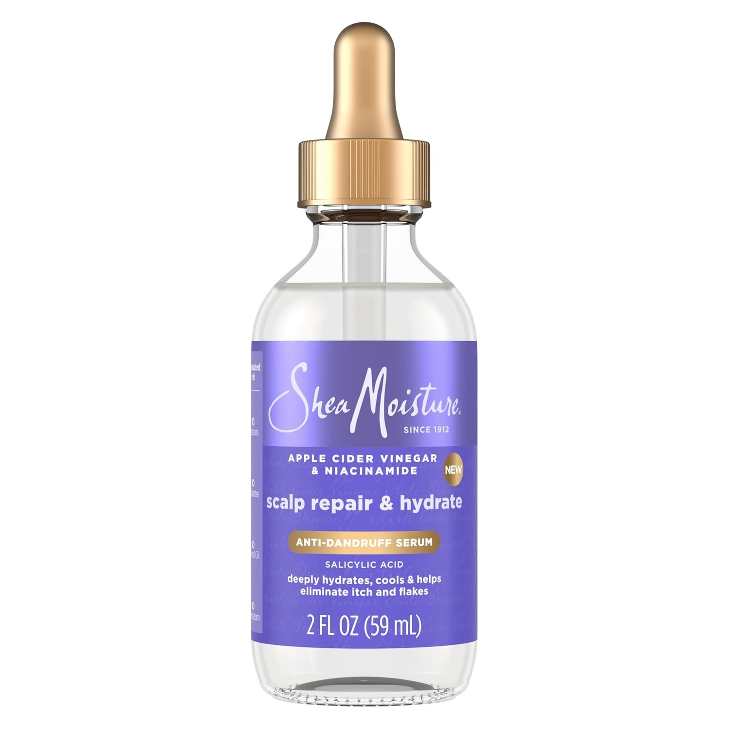 SheaMoisture Dandruff Treatment Scalp Repair Technology & Hydrate Serum with Salicylic Acid, Deeply Hydrates to Reduce Flakes & Itch, 2 fl oz
