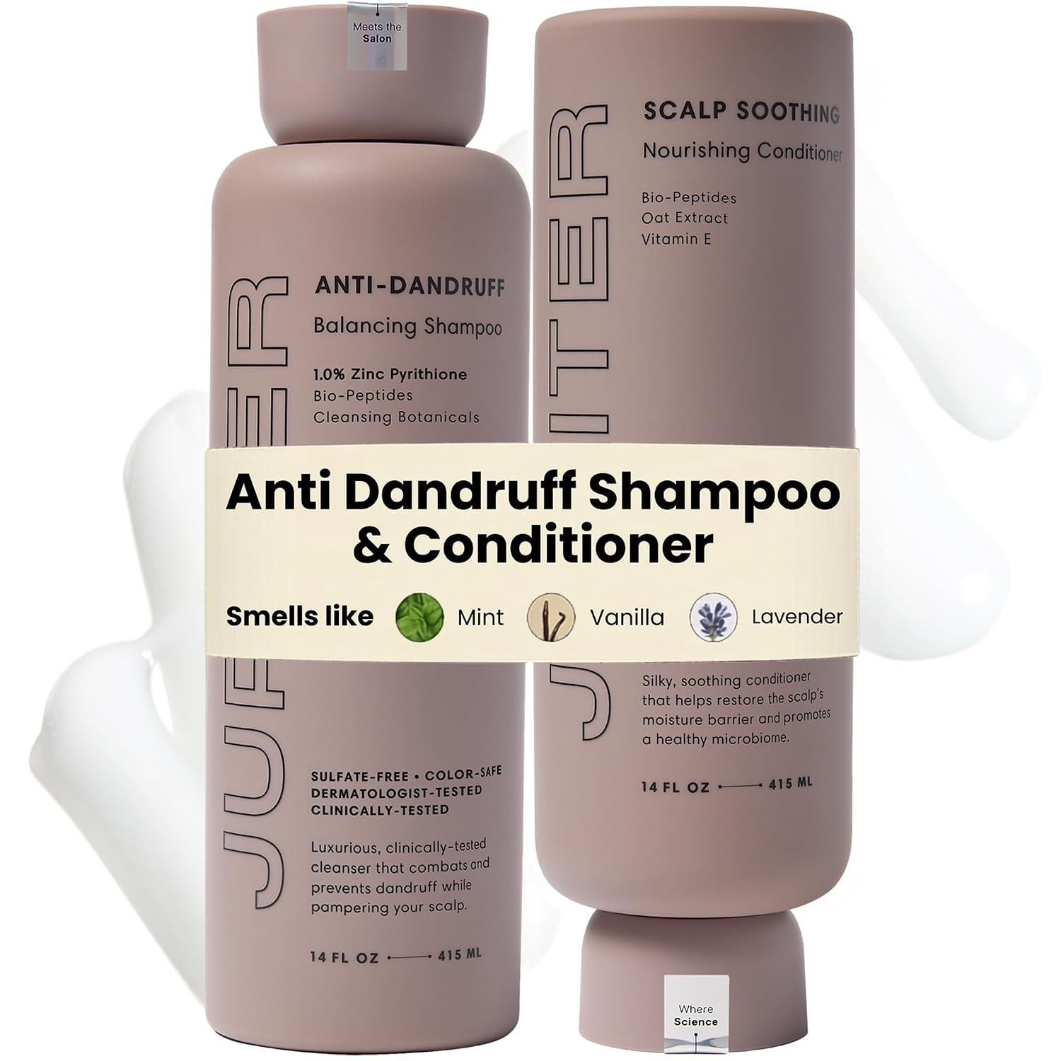 Jupiter Balancing Shampoo & Nourishing Conditioner for Men & Women – Clarifying Cleanse for Oily, Dry & Sensitive Scalp – Hydrates, Softens & Smooths – Color-Safe, Sulfate-Free, Paraben-Free
