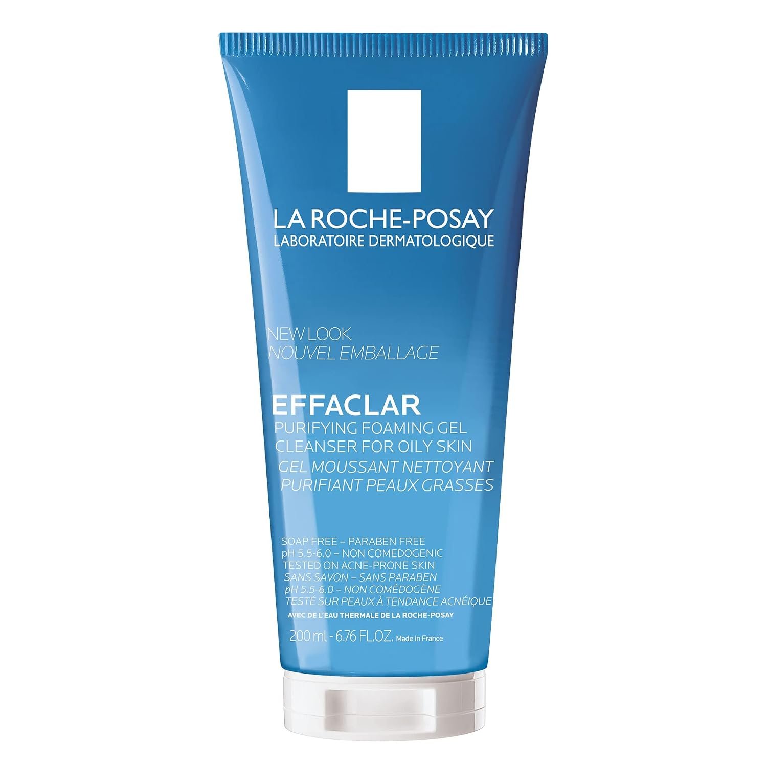 La Roche-Posay Effaclar Purifying Foaming Gel Cleanser for Oily Skin, With Zinc Pidolate To Remove Excess Oil, Alcohol Free & Oil Free, Face Wash For Oily Skin, Dermatologist & Sensitive Skin Tested​