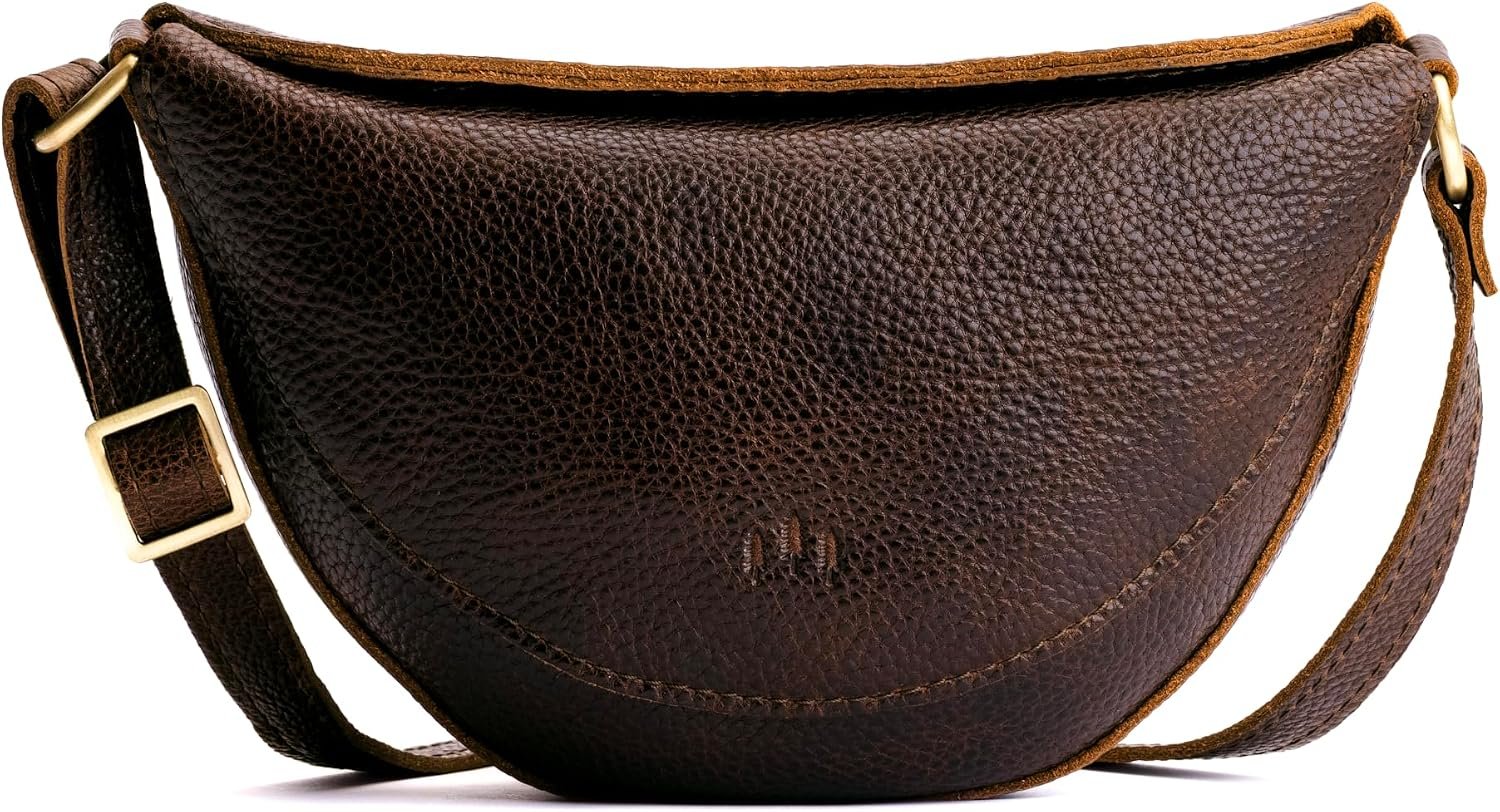 Portland Leather Goods Koala Sling Bag – Adjustable Full-Grain Leather