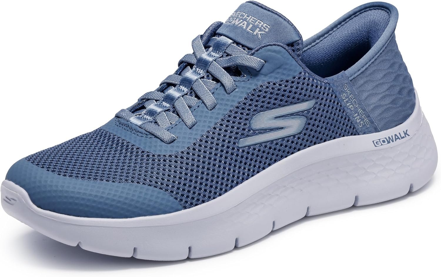 Skechers Women’s Hands Free Slip-ins Go Walk Flex – Grand Entry Sneaker | Hands Free Slip-Ins, Air-Cooled Memory Foam Insole, ULTRA GO Cushioning, Machine Washable, Vegan