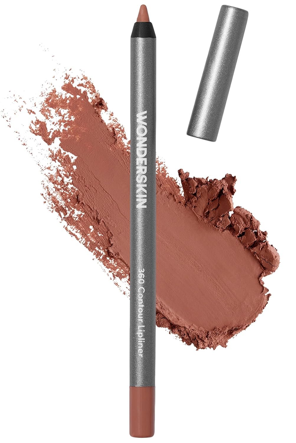 Wonderskin Lipliner Pencil – 360 Contour Lipliner, Longwear, Waterproof | Waterproof saddle lip liner, longwear formula glides on smoothly for precise definition and all-day lip contour.