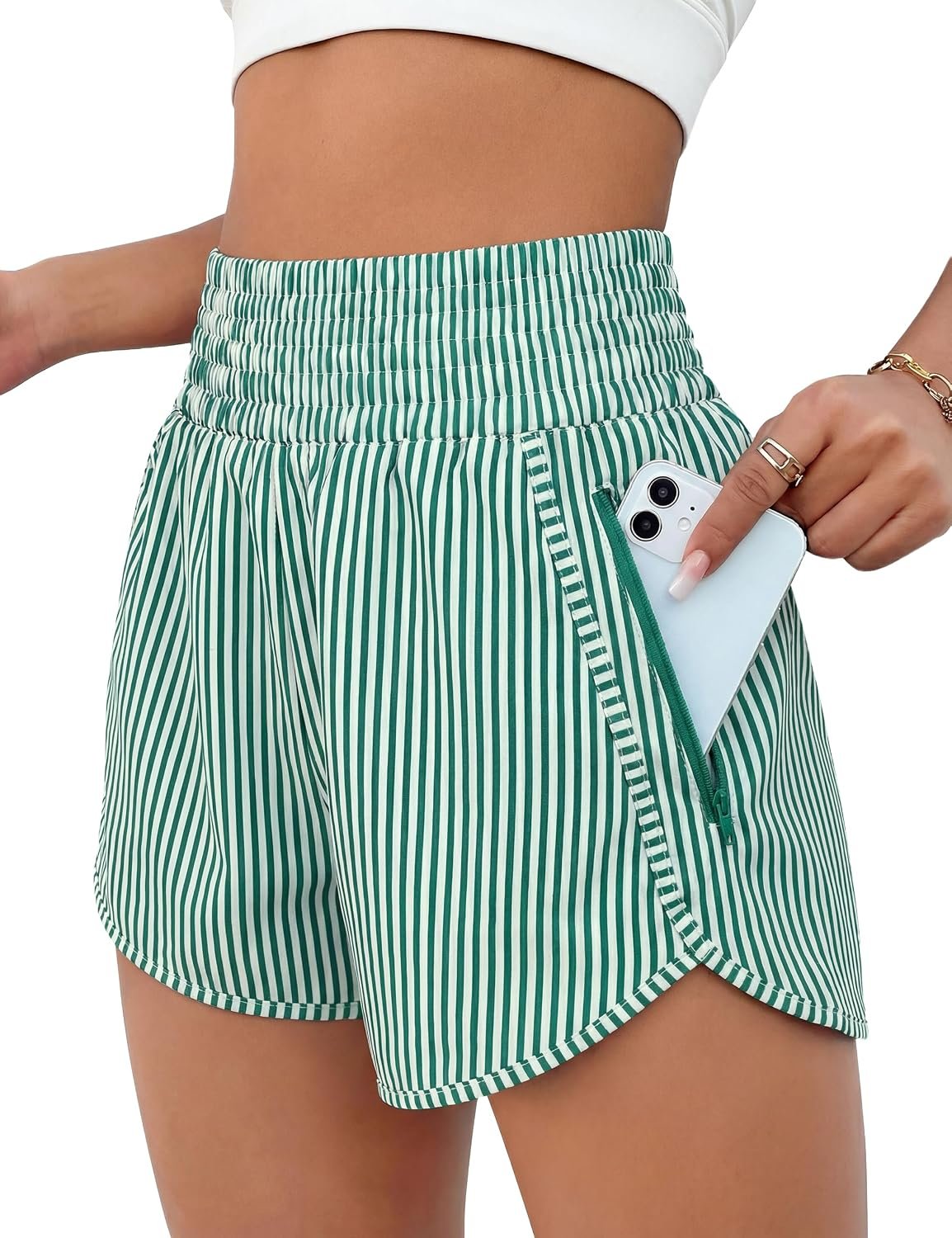 BMJL 2.5″ Athletic Shorts for Women Comfy High Waisted Short with Pocket