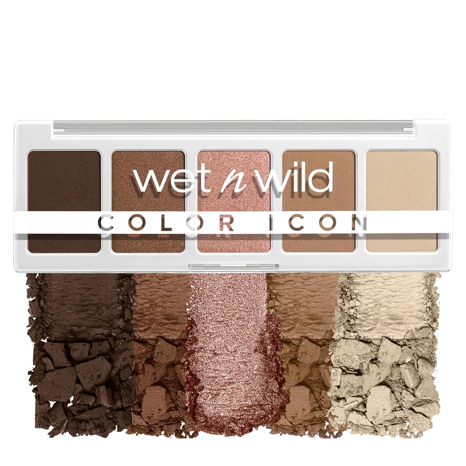 wet n wild Color Icon Eyeshadow Makeup 5 Pan Palette, Matte, Shimmer, Metallic, Long Wearing, Rich Buttery Pigment, Cruelty Free – Walking On Eggshells
