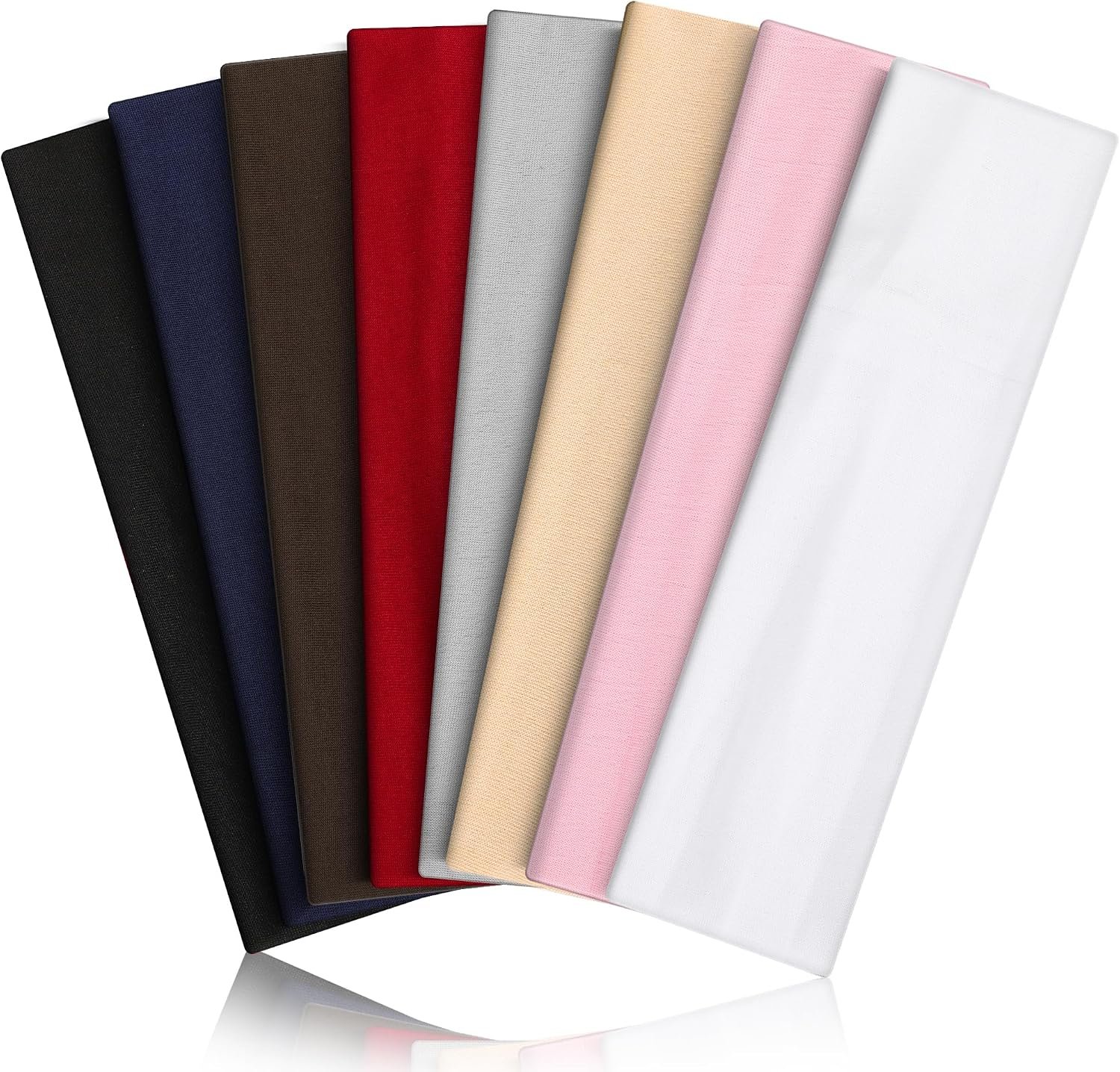 Headbands for Women 8PCS, Summer-Exclusive Elastic Non Slip Hair Head Bands | Sweatbands head bands for women’s hair, Soft Running Fashion Headband for Men & Women for Working Out, Travel, Daily Use