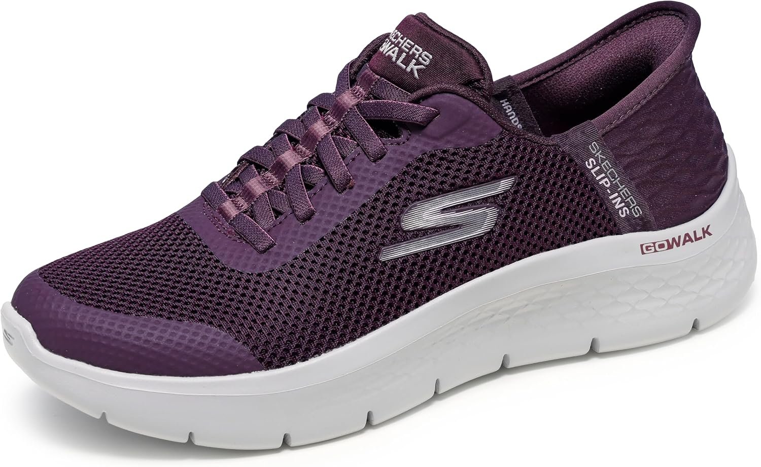 Skechers Women’s Hands Free Slip-ins Go Walk Flex – Grand Entry Sneaker | Hands Free Slip-Ins, Air-Cooled Memory Foam Insole, ULTRA GO Cushioning, Machine Washable, Vegan