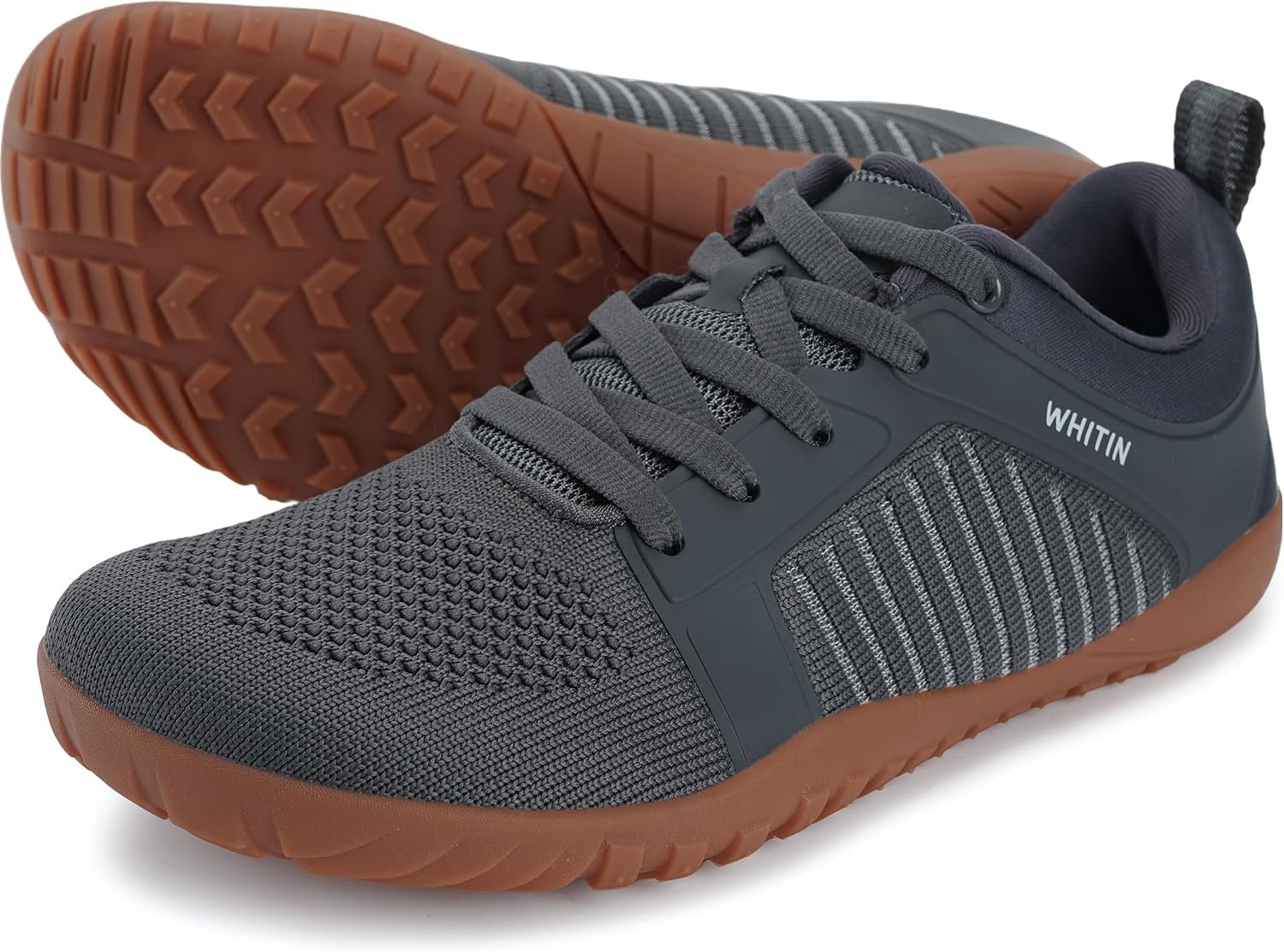 WHITIN Women’s Wide Barefoot Trail Running Shoes W51 | Flexible Traction, Natural Toe Splay, Balance Ground Feel for Hiking Training & Casual Walking