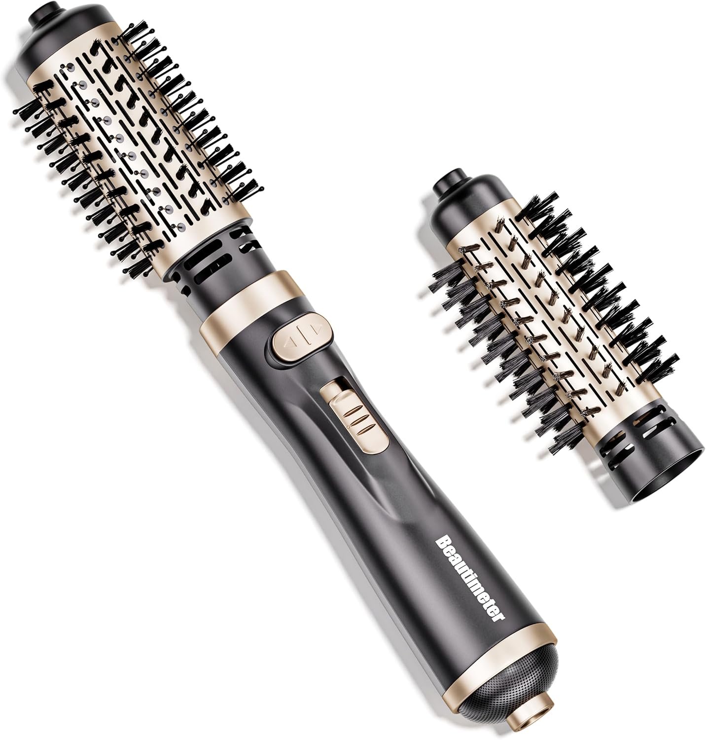 Beautimeter Hair Dryer Brush 3-in-1 Hair Styler, Rotating Blow Dryer Brush with 2-Inch and 1.5-Inch Brushes