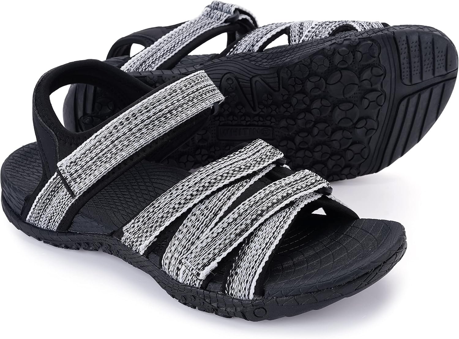 WHITIN Women’s Hiking Sandals with Arch Support for Outdoor Adventure C51 | Supportive Footbed with Cushioned Comfort, Breathable Open-Toe Structure, Adjustable 3-Strap Design for a Personalized Fit