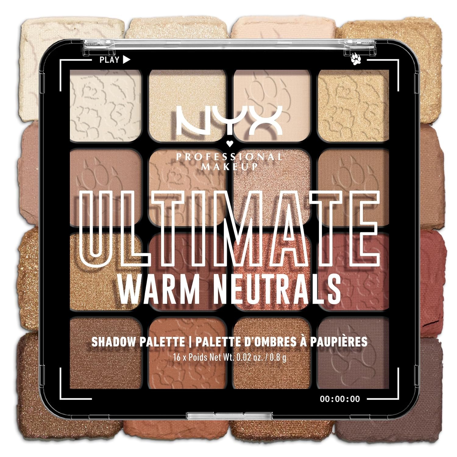 NYX PROFESSIONAL MAKEUP Ultimate Shadow Palette, Eyeshadow Palette – Warm Neutrals