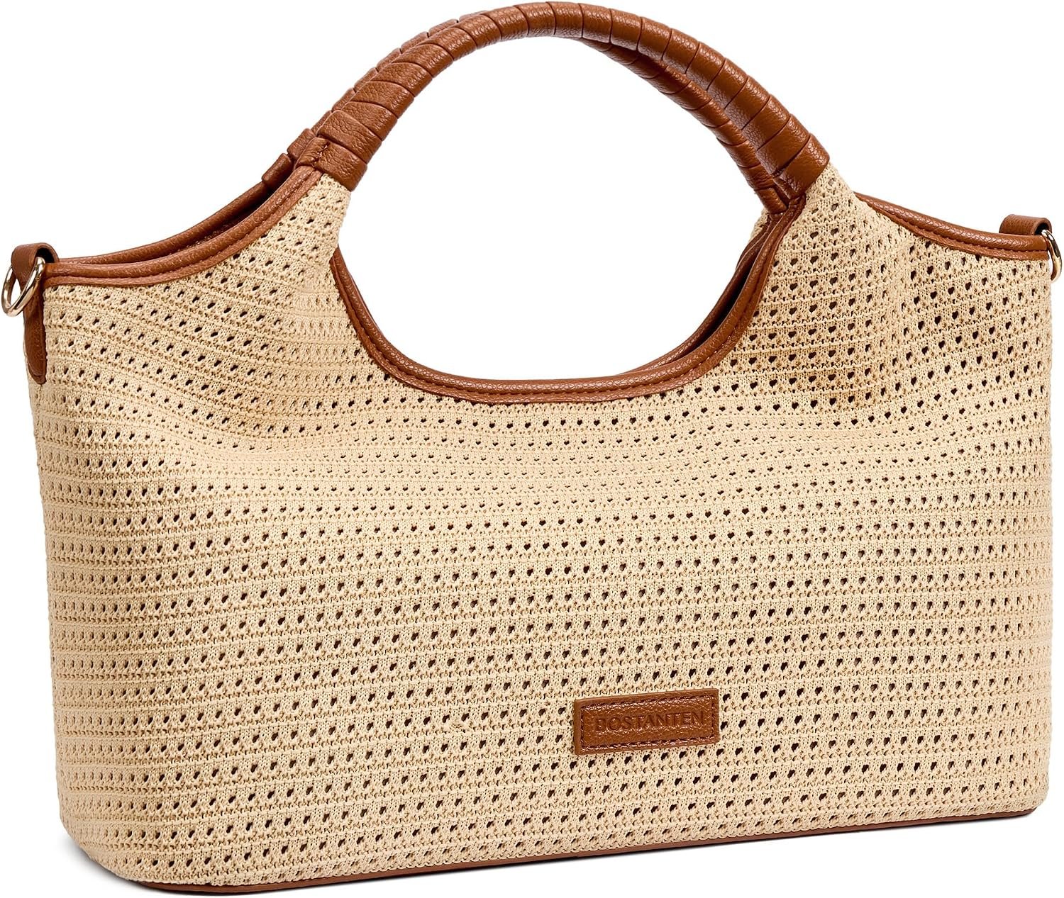 BOSTANTEN Genuine Leather Purses for Women Satchel Handbag Adjustable Strap | Right Size, Roomy, Multi Pockets, Adjustable Crossbody Strap, Top Handle Strap, Soft, Elegant, Versatile for Daily Travel