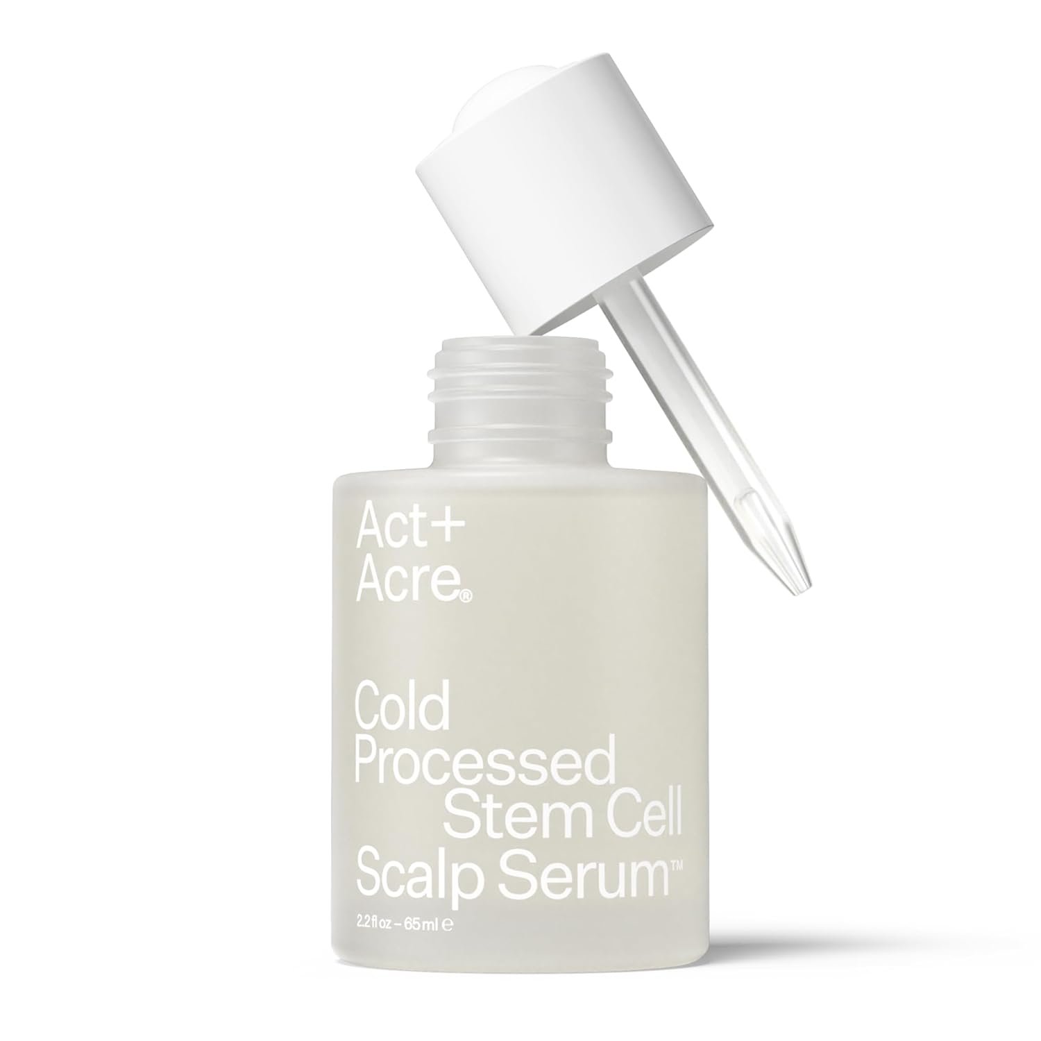Act+ Acre, Stem Cell Scalp Serum, Reduces Shedding, 2.2 fl oz | Apple extract, bamboo & aloe vera strengthen and hydrate for thicker, fuller looking hair, vegan, color safe