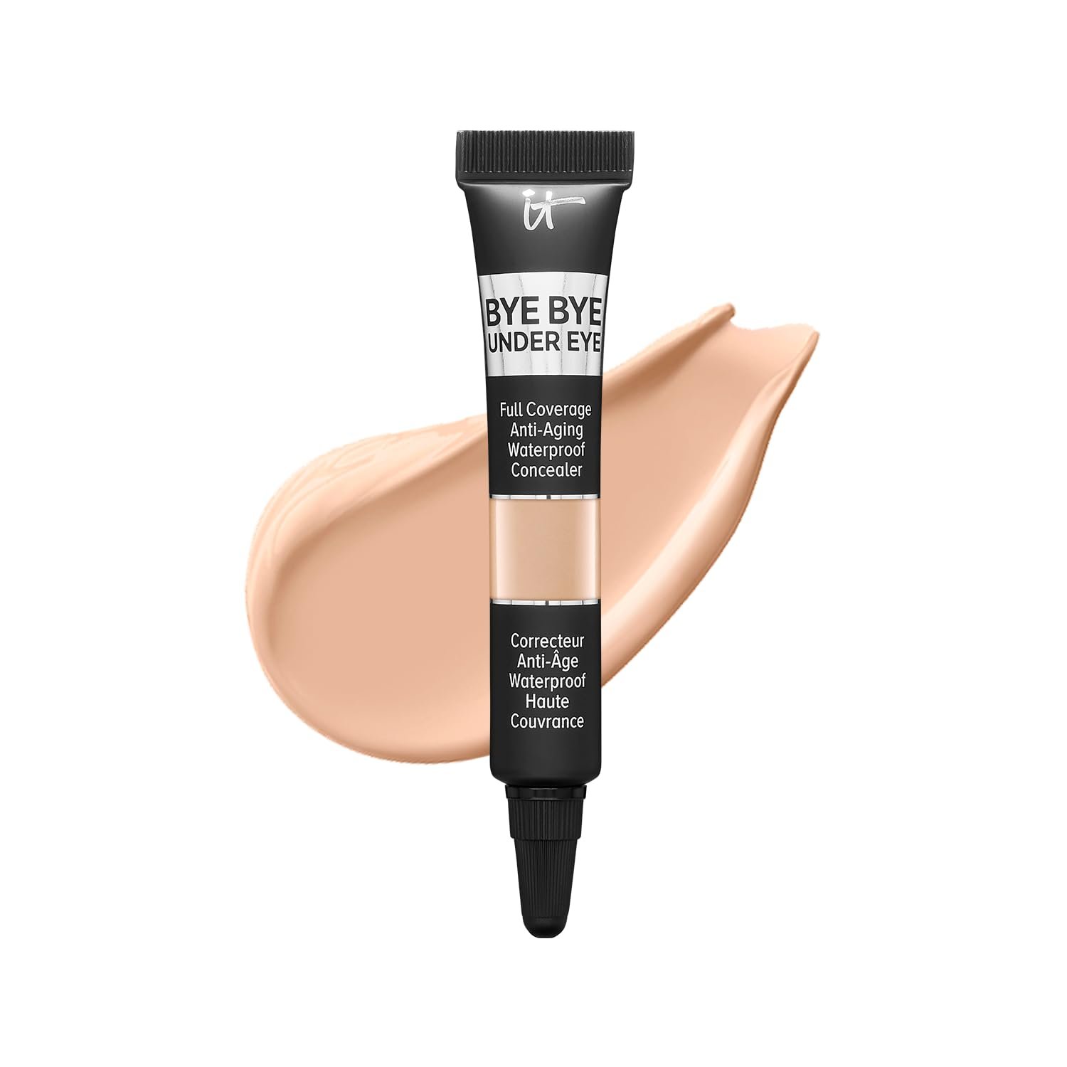 IT Cosmetics Mini Bye Bye Under Eye Concealer 20.0 Medium (N) – 0.11 fl oz | Water-resistant Eye + Face Concealer for Dark Circles, Reduce Fine Lines, Hydrating Natural Finish, For All Skin Types