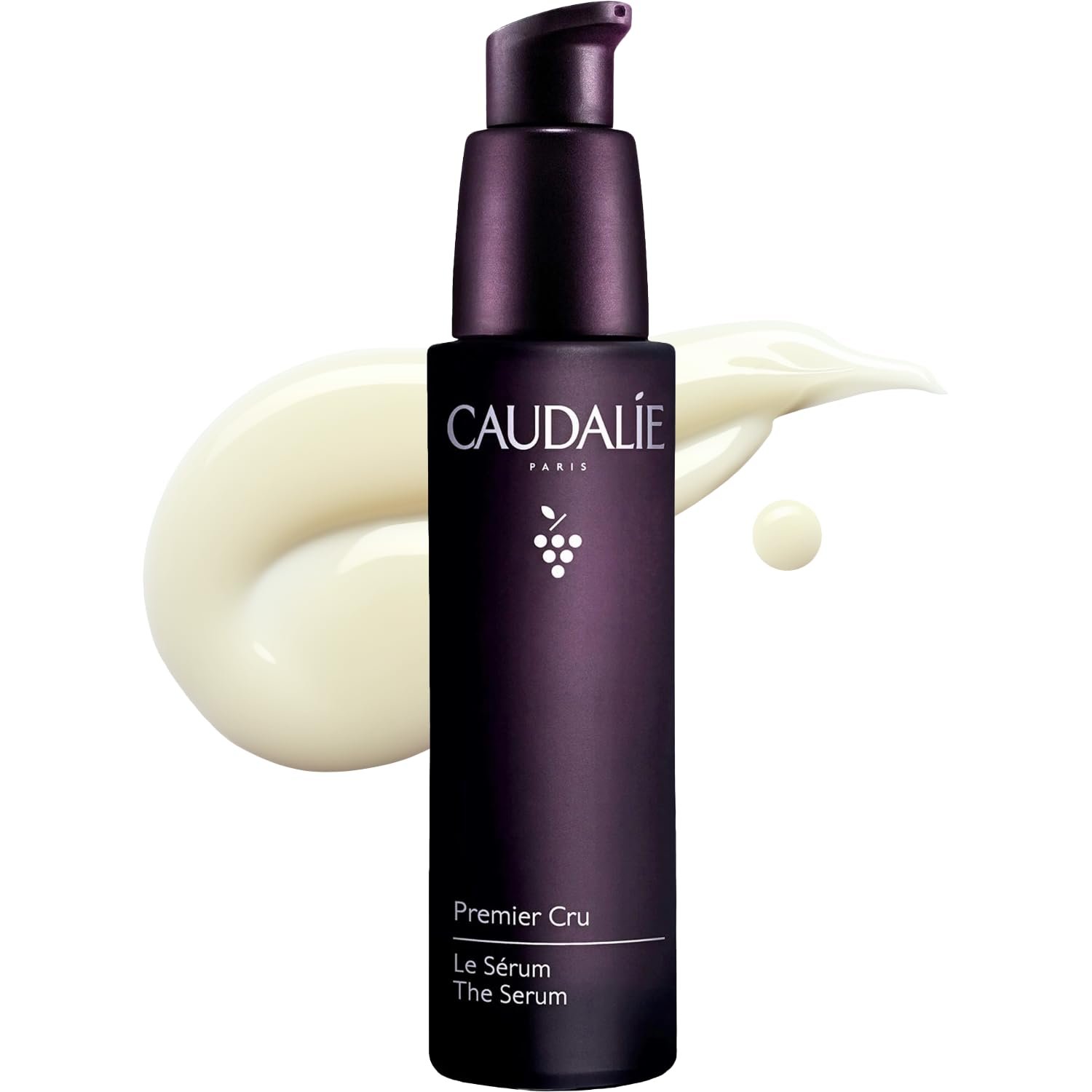 Caudalie Premier Cru Anti-Aging Serum with Hyaluronic Acid – 30 mL | Powered by Caudalie’s Longevity Patent to visibly target wrinkles, dark spots, and loss of volume.