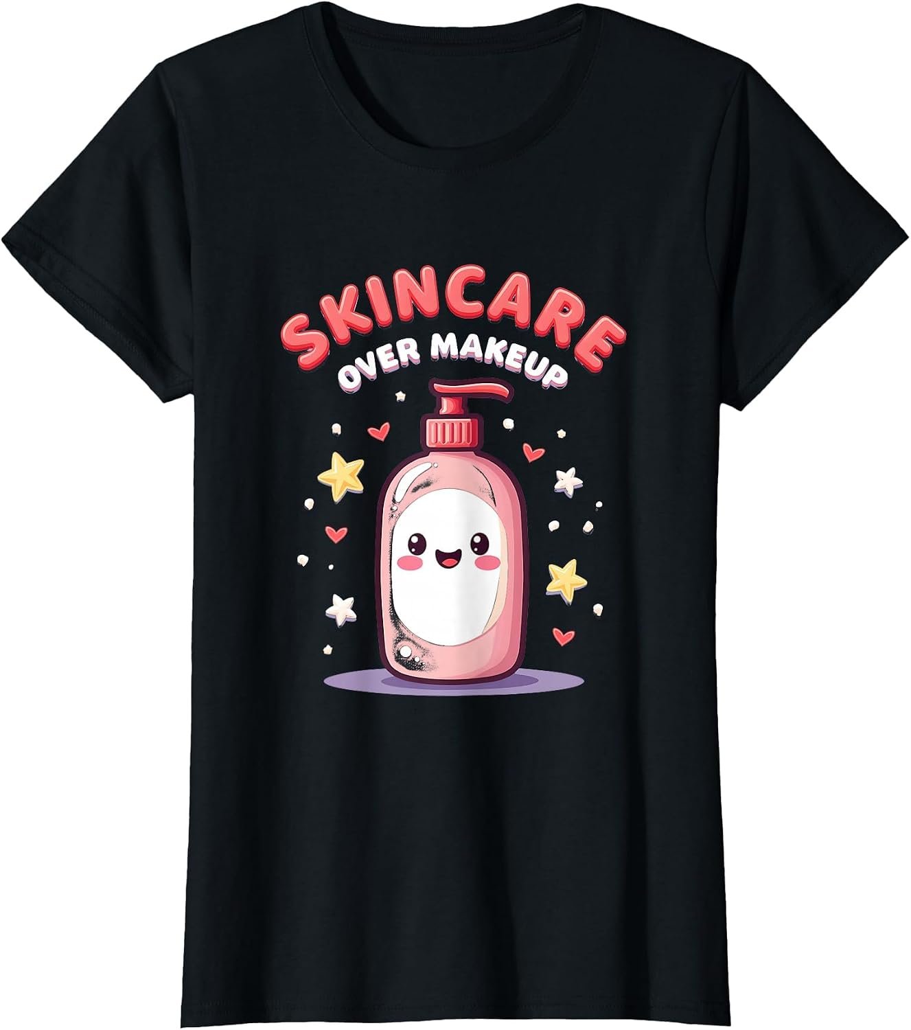 Skincare Over Makeup K-Beauty Ritual Design T-Shirt