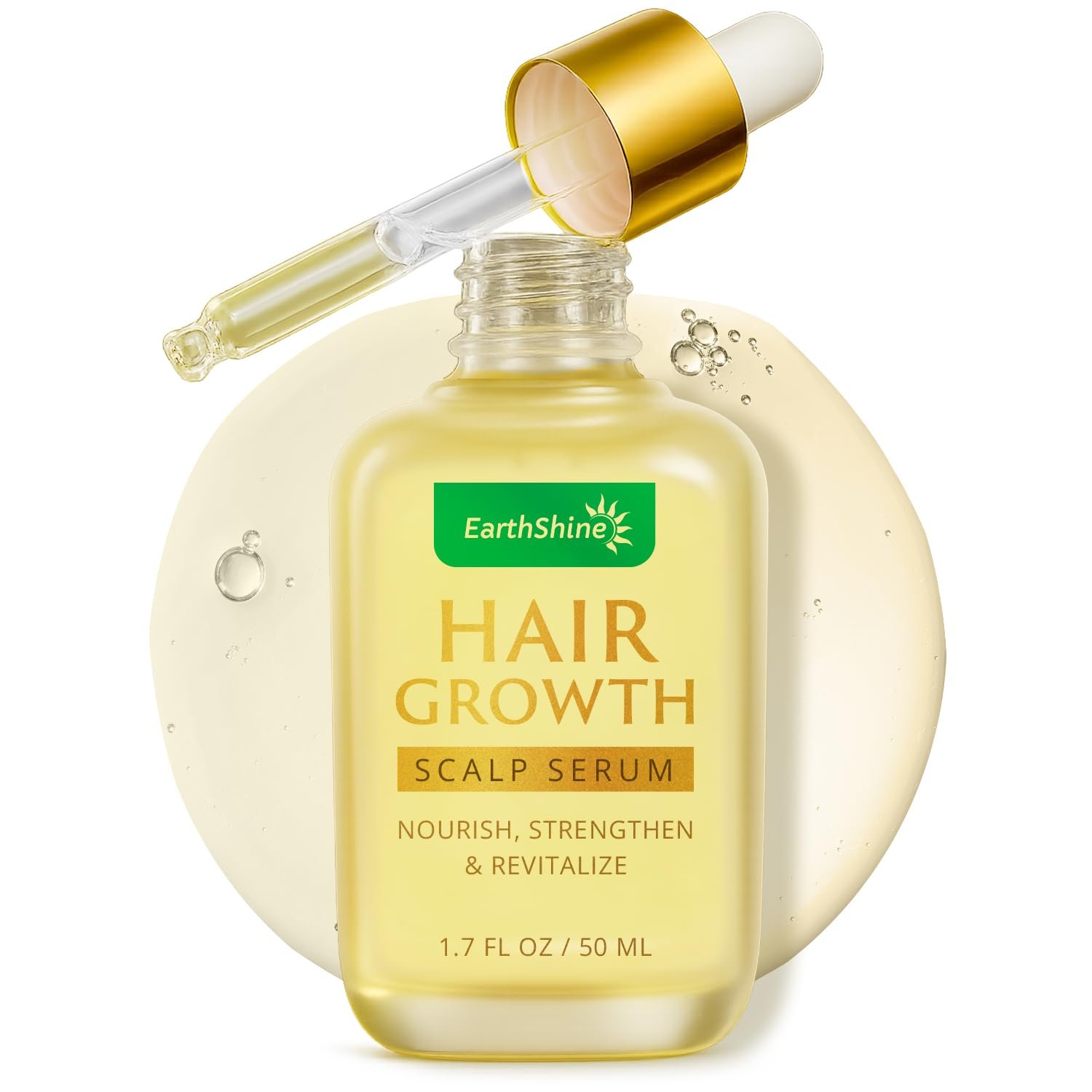 Hair Growth Serum Scalp Treatment: Scalp Serum with Rosemary, Multi-Peptide & Caffeine for Anti Hair Loss and Thinning – Thickening and Density for Women & Men