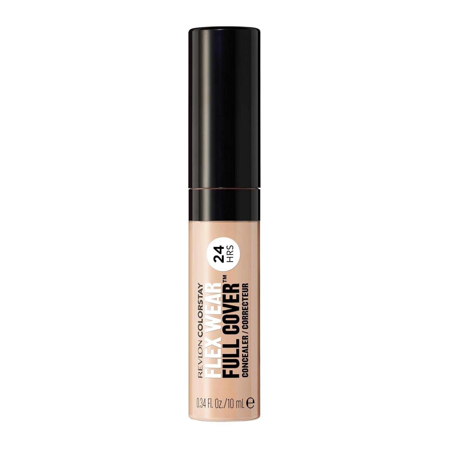 Revlon ColorStay Flex Wear Full Cover Concealer, 005 Fair, 0.34 fl oz | Full-cover, non-creasing concealer with hyaluronic acid & vitamin E. Flexible longwear.
