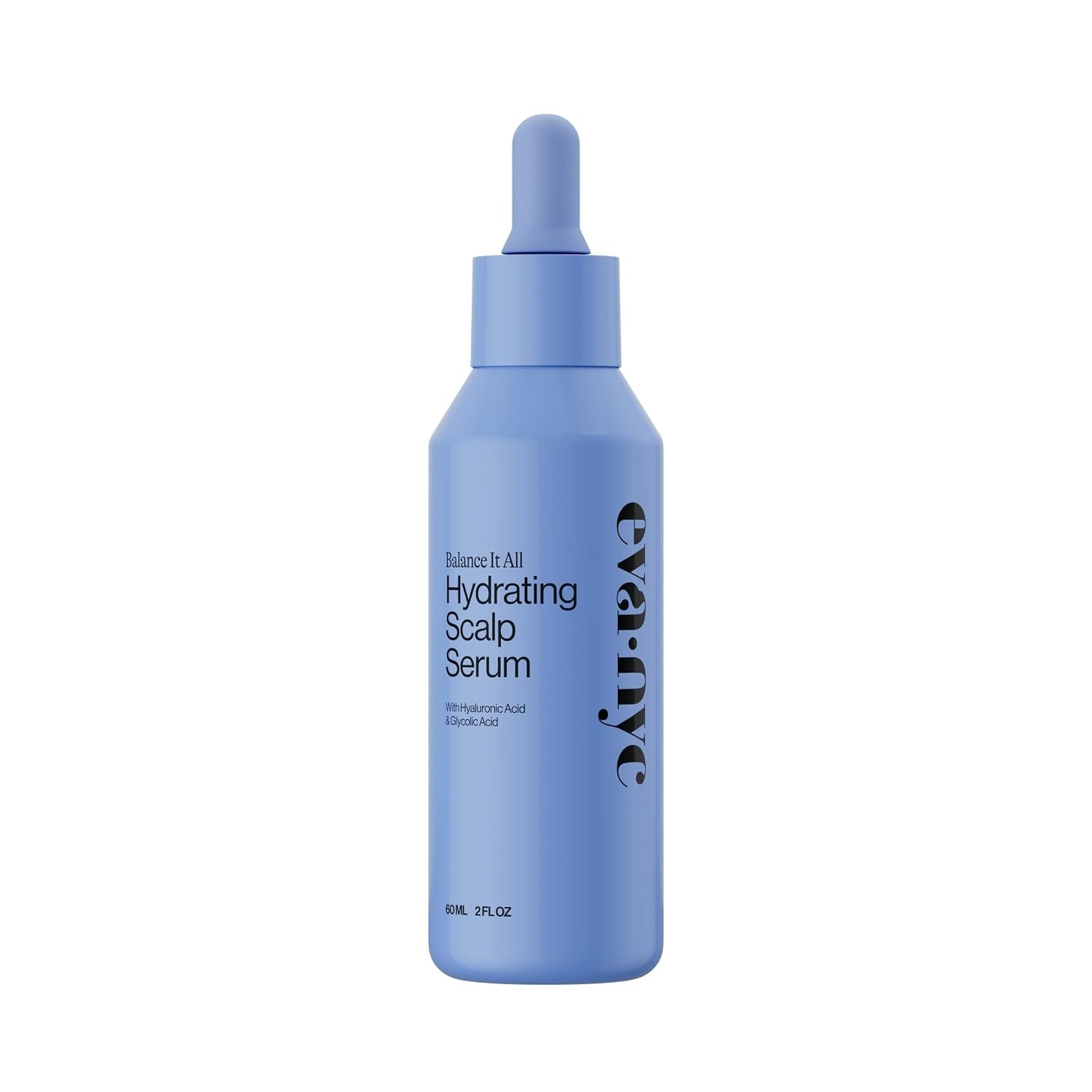 Eva NYC Hydrating Scalp Treatment Serum – Hyaluronic Acid + Glycolic Acid – Lightweight, Fast Absorbing – Reduce Dryness + Restore – For Dry Scalp – Jasmine Scent -Travel Size 2 fl oz