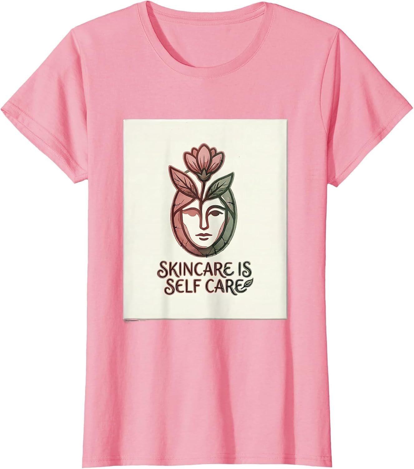 K-Beauty Glass Skin Skincare Is Self Care Design T-Shirt