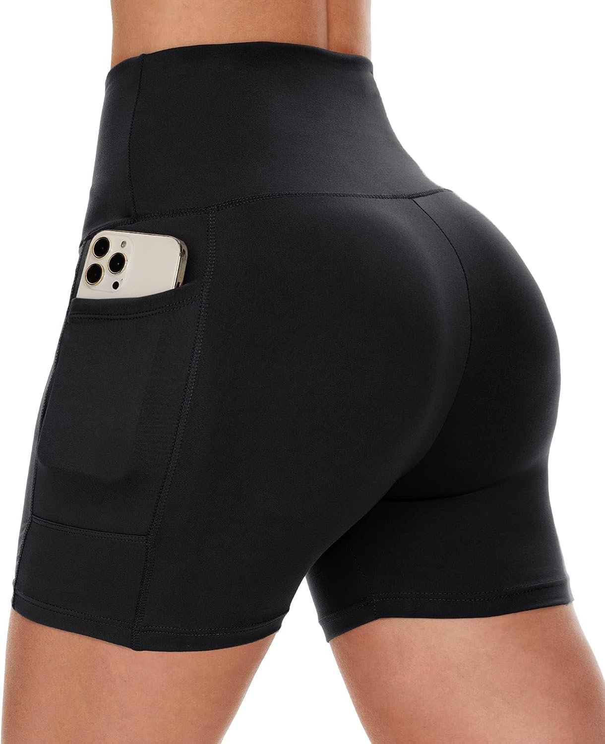 Biker Shorts Women with Pockets – 3″/5″/8″ Workout Gym Spandex Yoga Shorts | High Waisted Tummy Control Shorts, Fitness Clothing, Womens Clothes for Running Athletic Exercise Sports