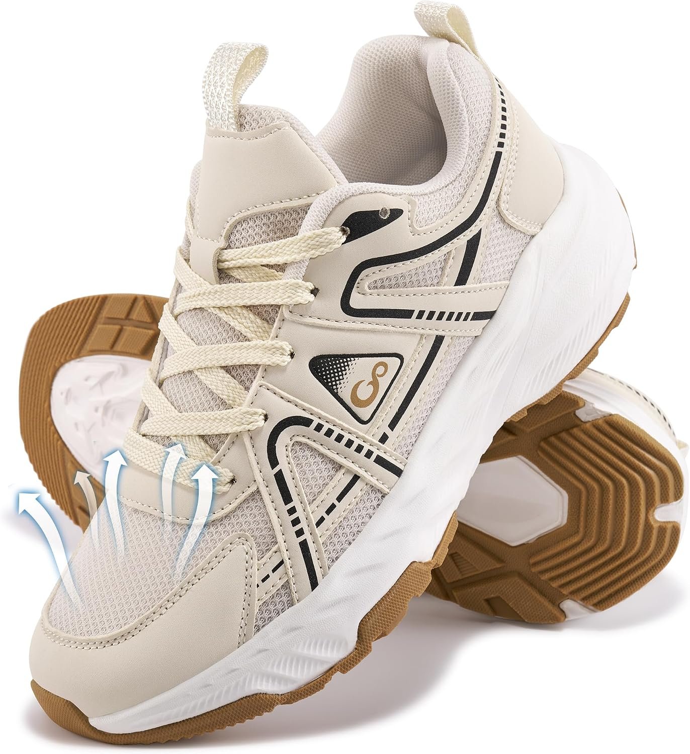 Comfortable Walking Shoes for Women: Lightweight Non Slip Cushioned Footwear – 8-Hour All Day Comfort Work Sneakers
