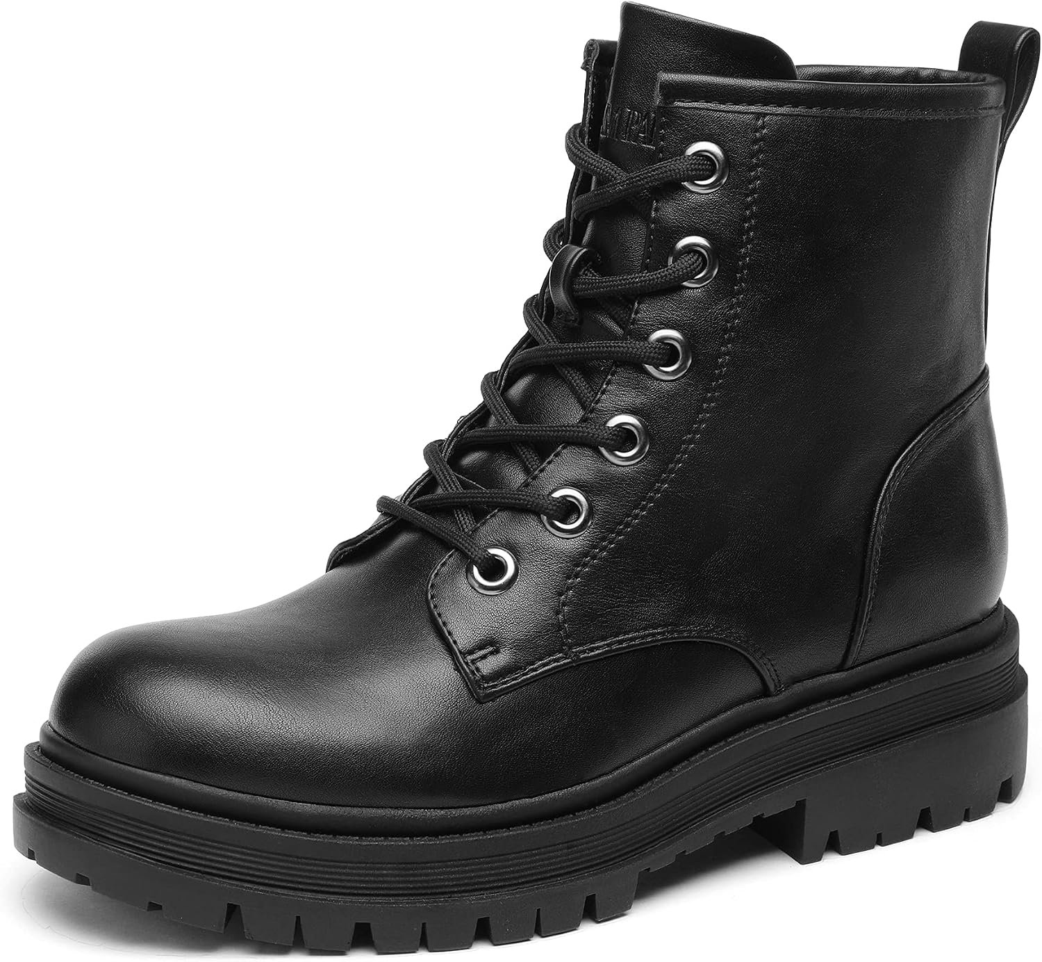 DREAM PAIRS Women’s Combat Boots Lace-up Ankle Boots | Platform Side Zipper Lug Sole Boots, Low Chunky Heel Platform Fashion Booties Shoes, Short Booties