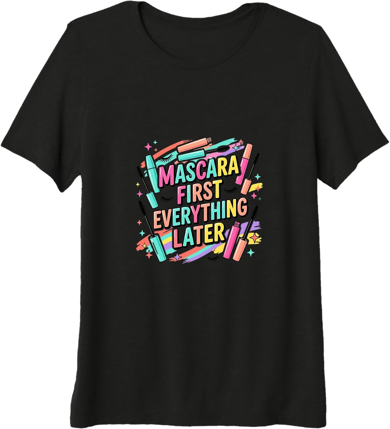 Womens Beauty Routine Creative Lifestyle Theme Premium Tri-Blend T-Shirt