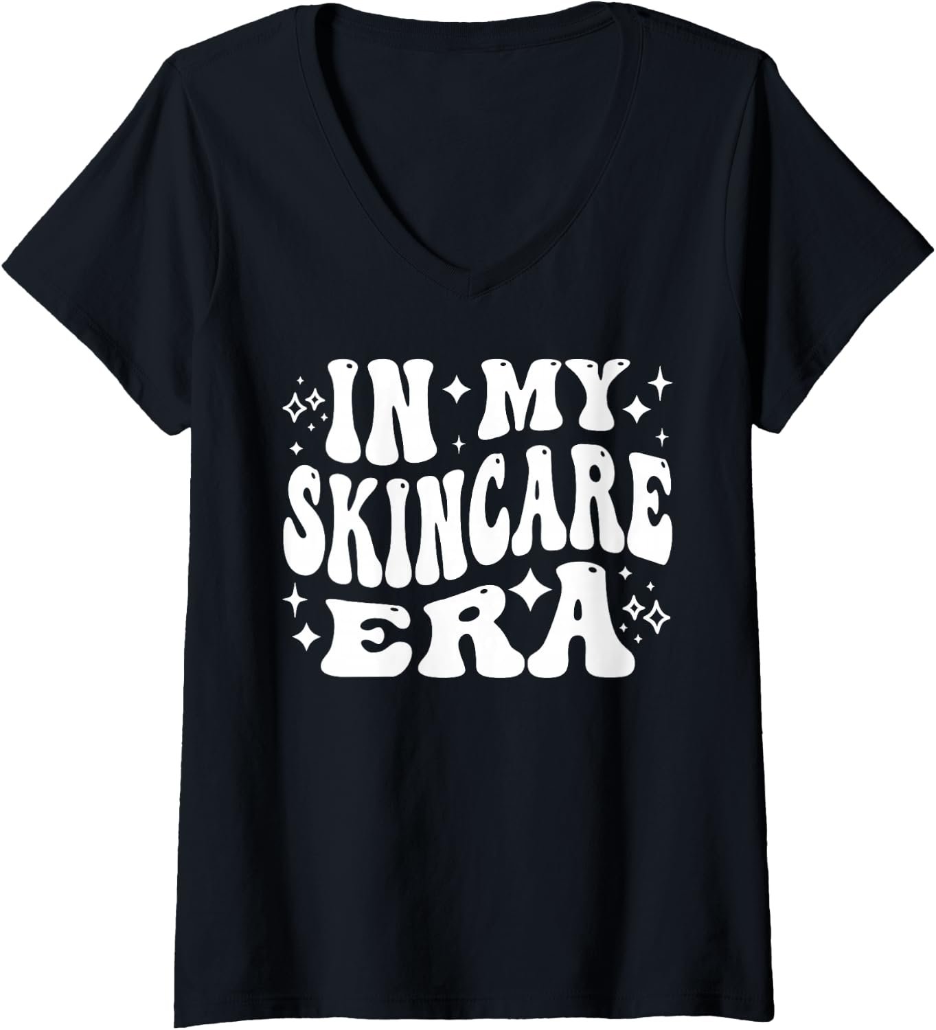 Womens in My Skincare Era, Beauty Routine, Facialist Present V-Neck T-Shirt
